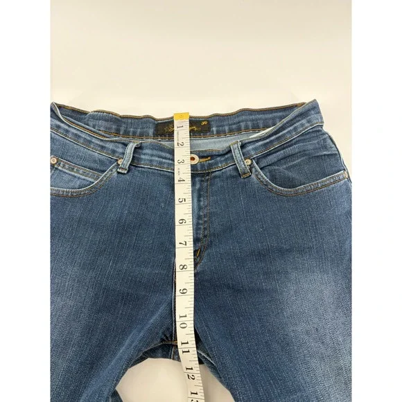 Lee Womens Jeans Medium Wash Blue Denim‎ Straight Leg Size 30 Casual Comfortable - Picture 6 of 7